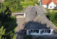 Sanierungsbedürftiger Bungalow auf großem Grundstück, Aufstockung, Erweiterung möglich