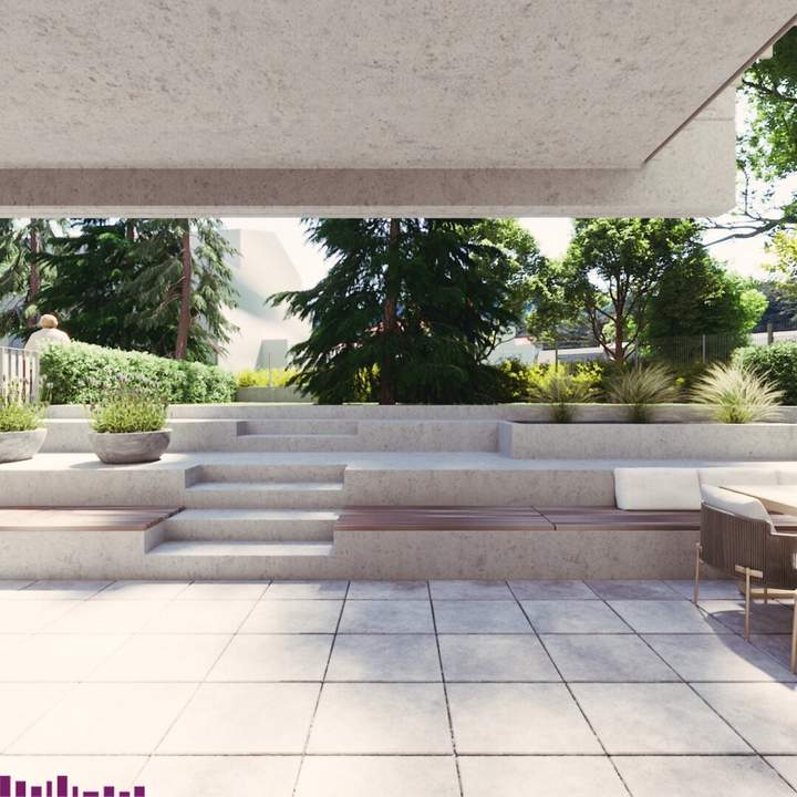 Abkühlen im hauseigenen Pool .... Ihre Traumwohnung mit Terrasse oder Garten und Fernblick Nähe Maurer Wald PROVISIONSFREI !!