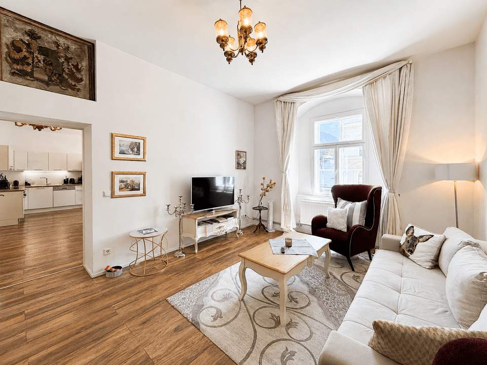 Wohnen im historischen Hoferhaus Bad Aussee – 3-Zimmer-Apartment | Ferien & ZWS möglich | Top 9