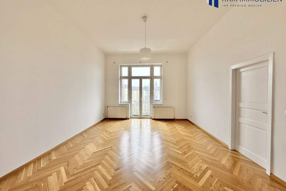 Klassische Wiener Altbauwohnung mit 4 Zimmern und Balkon mit Blick auf den Donaukanal, Wohnung-kauf, 990.000,€, 1030 Wien 3., Landstraße