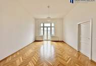 Klassische Wiener Altbauwohnung mit 4 Zimmern und Balkon mit Blick auf den Donaukanal
