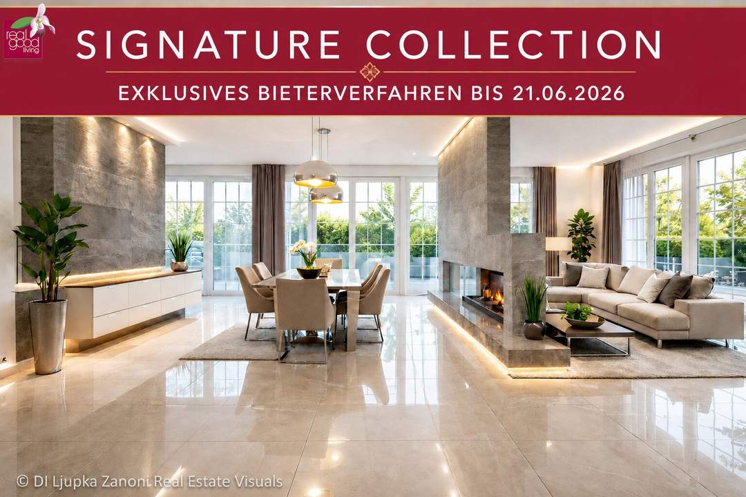 Bieterverfahren | Ikonische Luxusvilla in Fontana, Oberwaltersdorf aus der RealGoodLiving Signature Collection