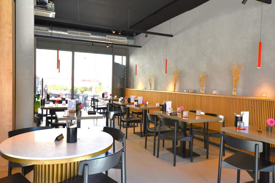 Hochwertig eingerichtetes Designer-Restaurant in aufstrebender Lage, Gewerbeobjekt-miete, 1.557,55,€, 1230 Wien 23., Liesing