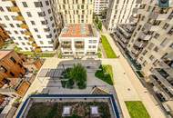 Provisionsfrei: Apartment beim Grünareal „Freie Mitte“ - Teilmöbliert, Deckenkühlung, Panoramabalkon, Gym!