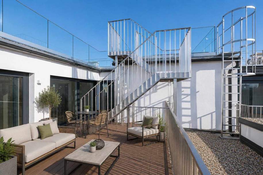 Sommerbonus bis 31.8.: DACHERSTBEZUG: Maisonette mit Terrasse + Dachterrasse sowie Wienblick, Wohnung-kauf, 948.000,€, 1190 Wien 19., Döbling