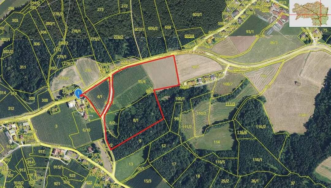 Attraktive Landwirtschaftsflächen mit vielfältiger Nutzung