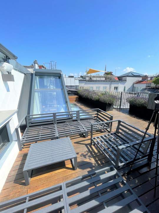 Dachtraum mit Whirlpool in Toplage | 107 m² Penthouse | Stephansdomblick von der 65 m² Dachterrasse