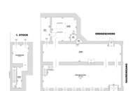 Straßenseitiges Geschäftslokal mit großen Fensterflächen! Individuell zu gestalten! Ideal für Pilates, Yoga, Atelier etc.