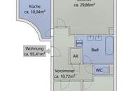 Neubauwohnung mit 3 Zimmern & Loggia | 95m² | optionale Garagenplätze
