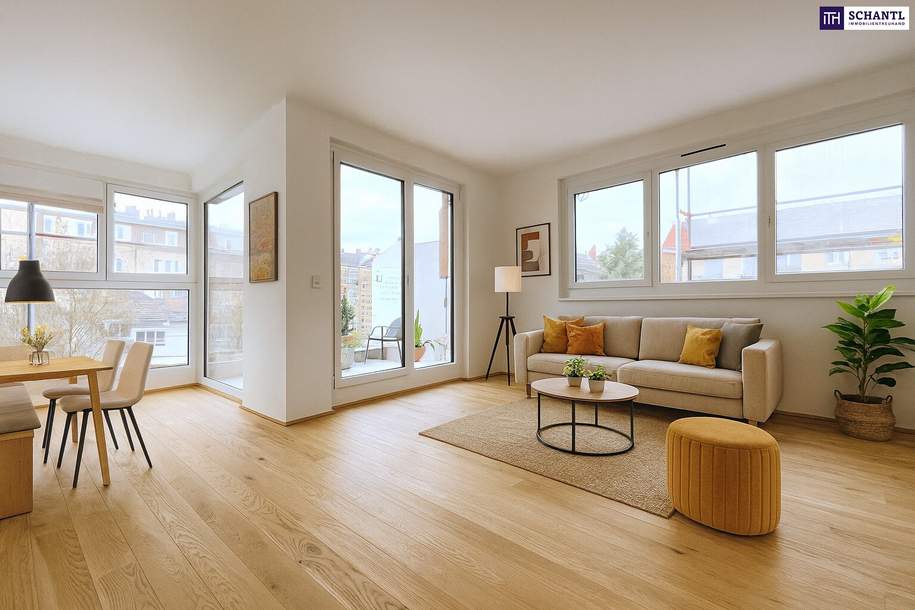 Urbaner Wohnluxus im Herzen von Schwechat! Nachhaltige 3-Zimmer Wohnung mit sonnigem Südwest-Balkon - zentral, ruhig, nachhaltig!, Wohnung-kauf, 381.810,€, 2320 Bruck an der Leitha