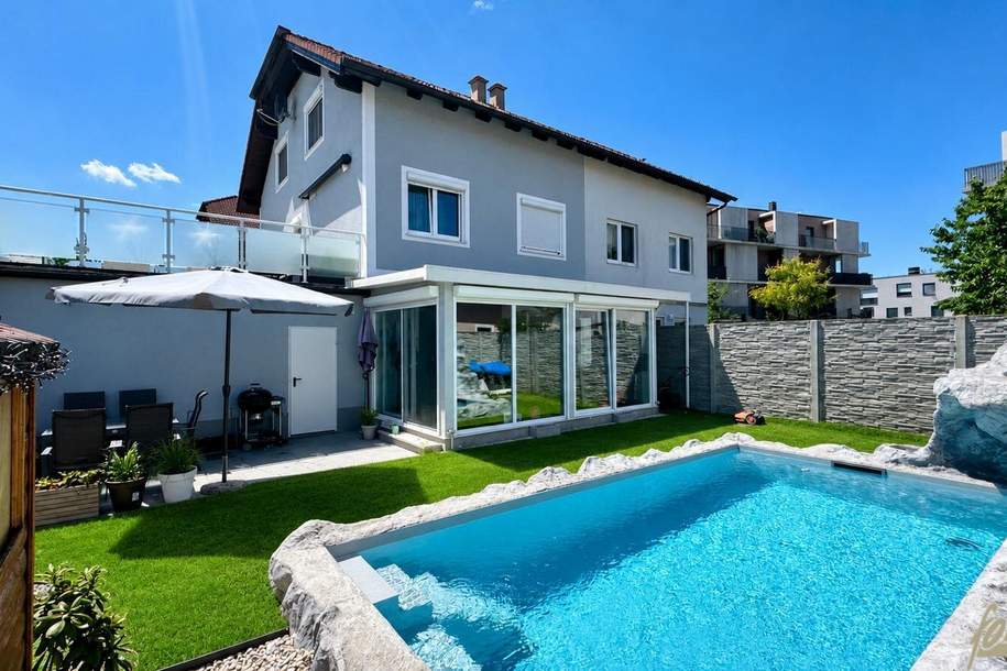 Doppelhaushälfte in ruhiger Wohnstraße mit Garten und Pool!, Haus-kauf, 480.000,€, 3701 Tulln