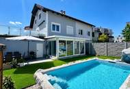 Doppelhaushälfte in ruhiger Wohnstraße mit Garten und Pool!