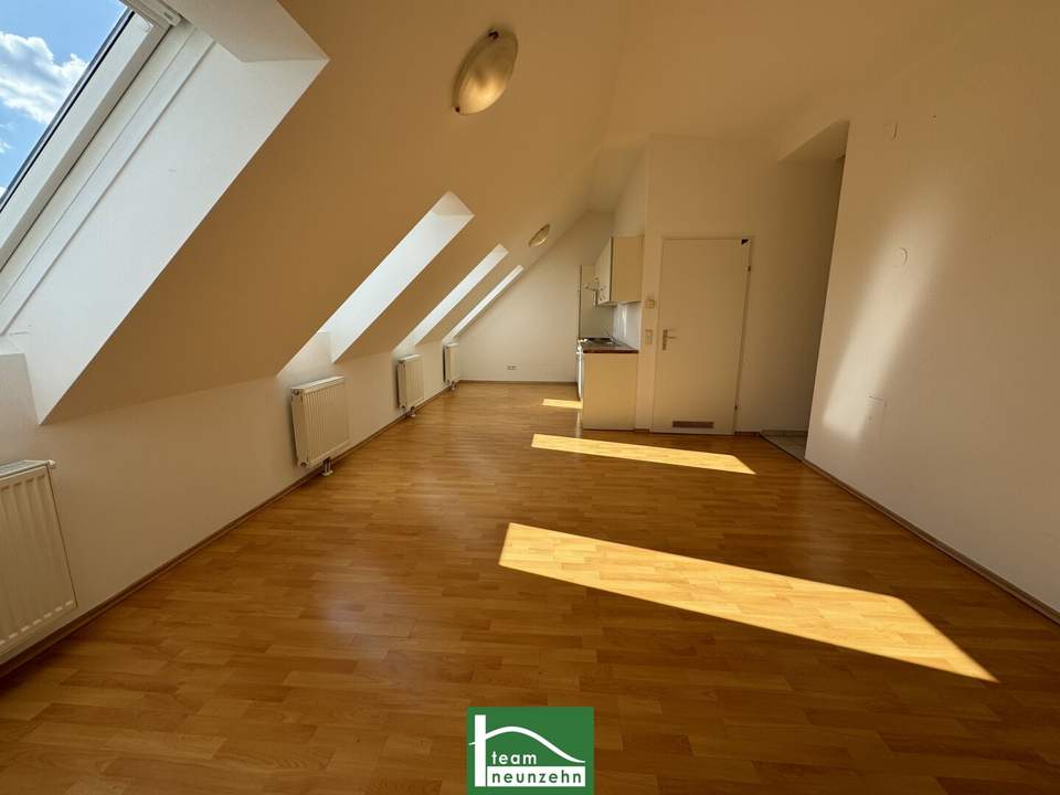 Freundliche DG-Wohnung in Sechshaus - 5 Gehminuten zu U4 und U6! Schlafzimmer in Hofruhelage!
