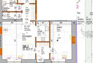 Erstbezug mit 68m² WFL, 30m² Wohnküche &amp; Zi-16m², PKW-Stellplatz