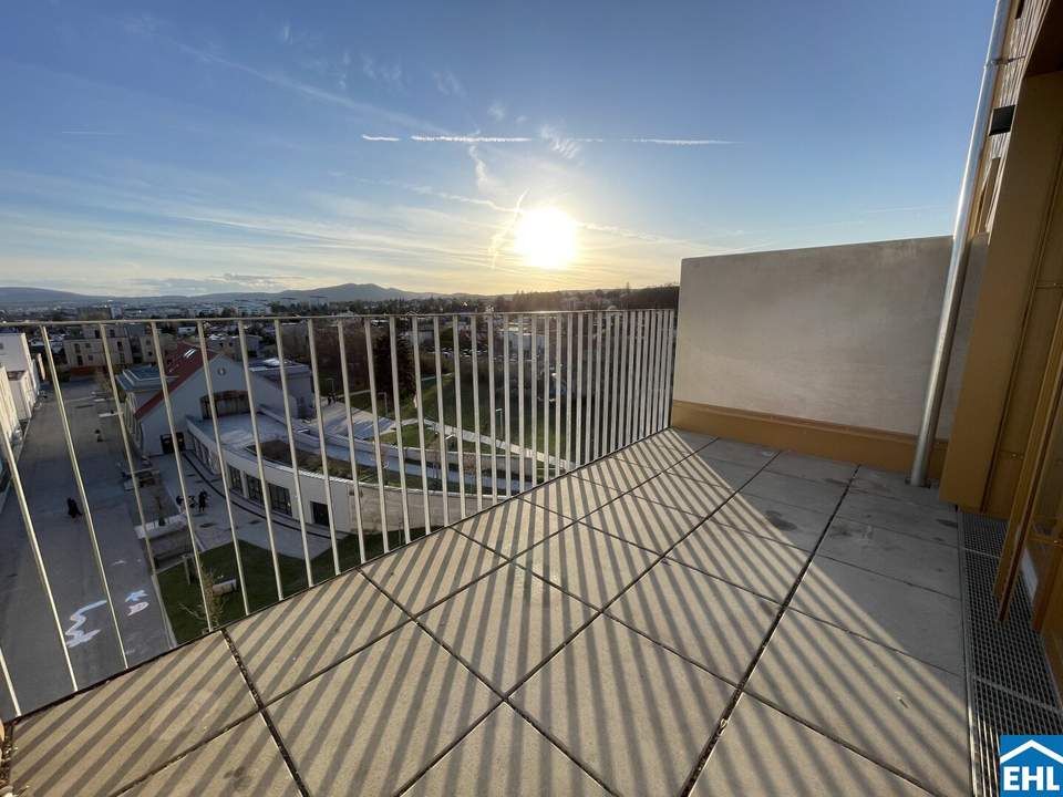 WOHNQUARTIER WILDGARTEN – 3-Zimmerwohnung mit Balkon - fantastischer Weitblick am grünen Rosenhügel!