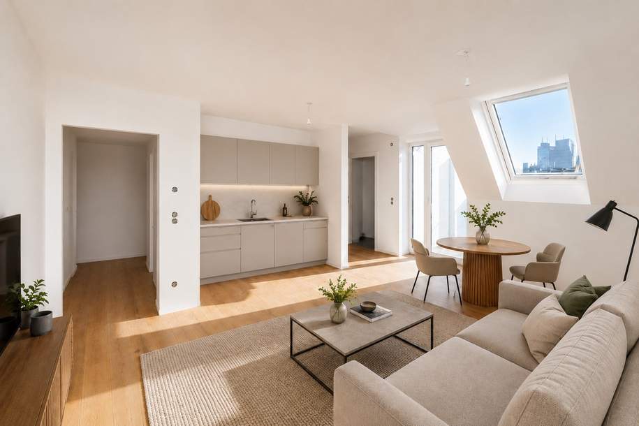Sommeraktion bis 31.8.: DACHERSTBEZUG: sonnige 3 Zi mit großem Balkon, Wohnung-kauf, 574.000,€, 1190 Wien 19., Döbling