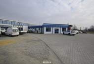 Betriebsareal Büro, Halle, Lagerplatz