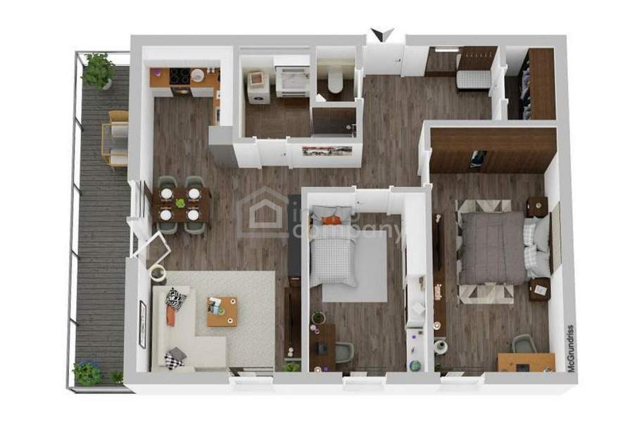Gemeinsam statt Einsam! Wohnungen für Generation 50+ • Erstbezug • Grünruhelage / 3-Zimmer-Wohnung mit Balkon und Garage! (Top 4 - 2.OG - 71 m² ), Wohnung-kauf, 331.000,€, 7000 Eisenstadt(Stadt)