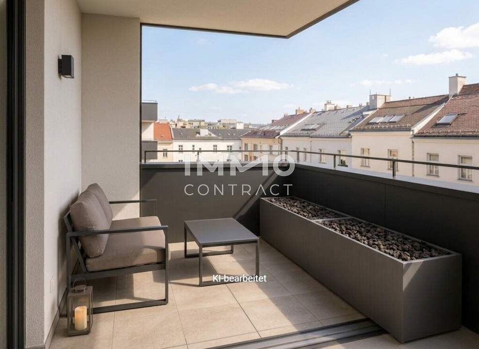 Erstbezug nahe Schönbrunn – Exklusive 3-Zimmer-Neubauwohnung mit Westbalkon