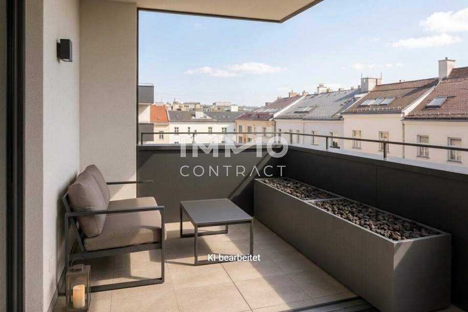 Erstbezug nahe Schönbrunn – Exklusive 3-Zimmer-Neubauwohnung mit Westbalkon, Wohnung-kauf, 309.000,€, 1120 Wien 12., Meidling