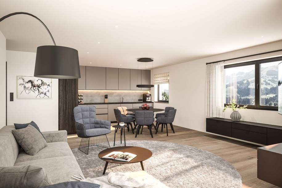 Erstbezug - Apartment in sonniger Ruhelage mit Bergblick, Wohnung-kauf, 937.000,€, 6365 Kitzbühel