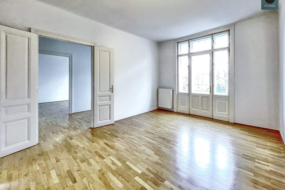 Büro: Stilvolles Altbauobjekt mit Klopfbalkon beim Währinger Schubertpark!, Gewerbeobjekt-miete, 14,00,€, 1180 Wien 18., Währing