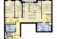 Exklusive 4-Zimmer Neubauwohnung 127m² mit Terrasse und Loggia in 1020 Wien!