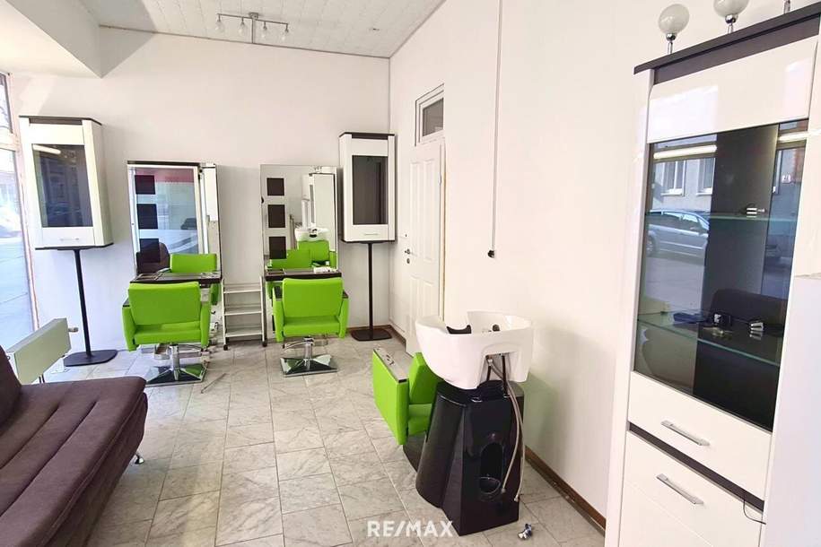 Geschäftslokal mit 55 m² Nutzfläche + Singlewohnung mit 22 m² Nutzfläche - zu kaufen!, Gewerbeobjekt-kauf, 115.000,€, 2700 Wiener Neustadt(Stadt)