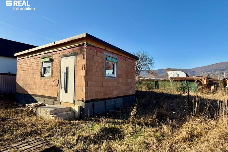 Idyllisches Kleingartenhaus im Rohbau am Wiener Neustädter Kanal, Haus-kauf, 220.000,€, 2514 Baden