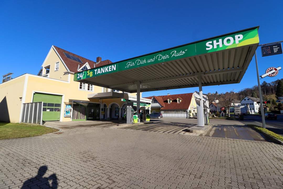 Tankstelle mit Garagen &amp; Wohn- Geschäftshaus!