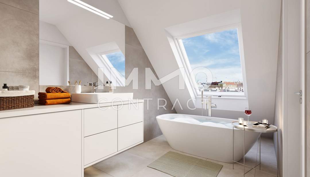 Wunderschöne 4 Zimmer Wohnung auf 2 Etagen! Dachgeschoß! Inkl. großer Dachterrasse!
