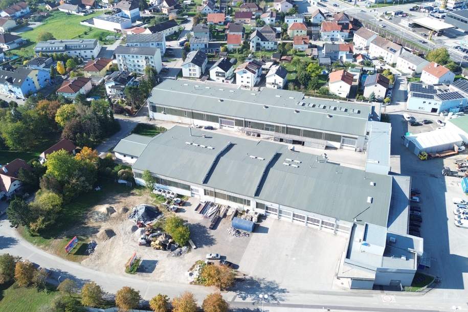 Große Halle mit mit 1272 m² plus 360 m² Büro im Gewerbepark Primetzhofer, Gewerbeobjekt-miete, 4060 Linz-Land