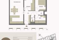 LOGGIA und RUHE-Perfekt angeordnete 3 Zimmer Wohnung