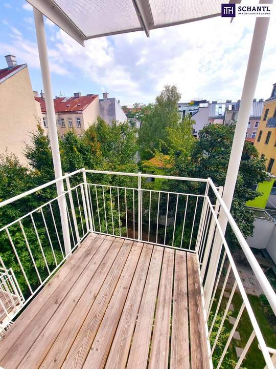 Neuer Preis! Perfekte Kleinwohnung mit Balkon! Ruhelage im letzten Regelgeschoss hofseitig! Frisch saniert + Blick ins Grüne + Tolle Infrastruktur + Garagenplatz im Haus! Jetzt zugreifen!