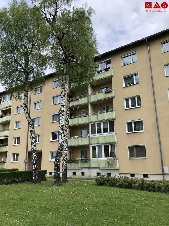 Erholsam wohnen im Grünen - Balkon mit Ausblick - ruhige und beschauliche Siedlung mit Top-Infrastruktur - sehr schöner und praktischer Schnitt