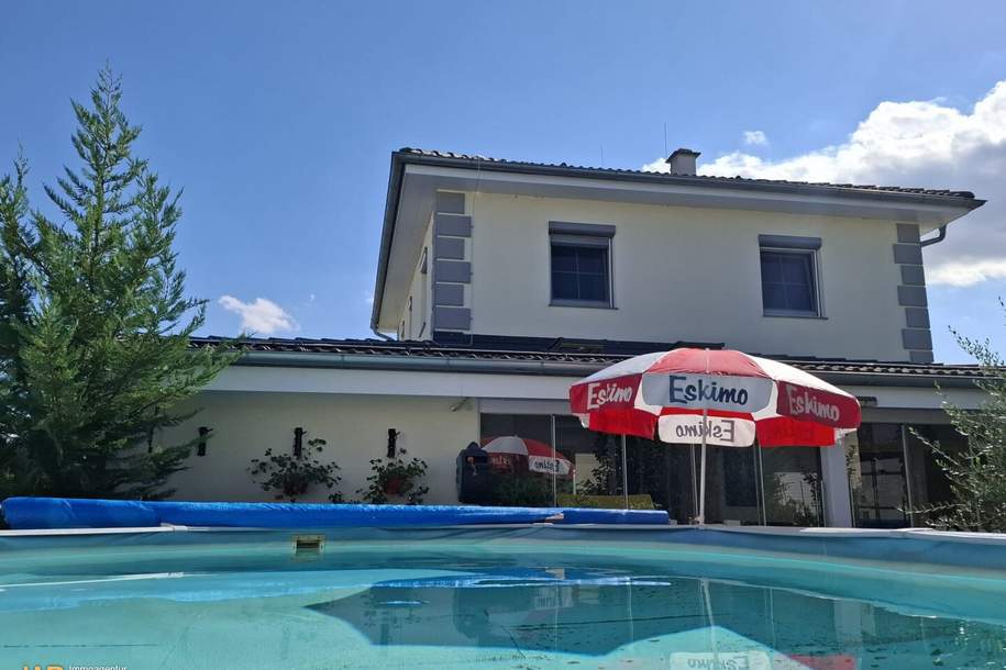 Energiesparhaus, Ruhelage, Pool: 120m²+40m² WFL +108m² Halle/Garage, Haus-kauf, 589.000,€, 7072 Eisenstadt-Umgebung