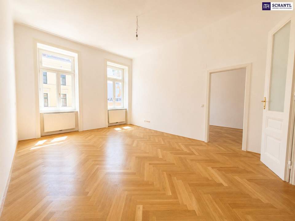 Altbau zum Verlieben – Fischgrätparkett, Stuck &amp; Lift in wunderschönem Gründerzeithaus – Jetzt entdecken!