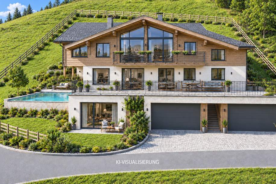Landhaus mit Weitblick in sonniger Ruhelage, Haus-kauf, 2.850.000,€, 6365 Kitzbühel