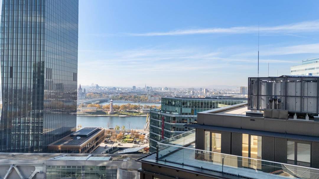 DC FLATS – 17.OG: 3 Zimmer + Terrasse, hochwertig leben im Herzen der Skyline!