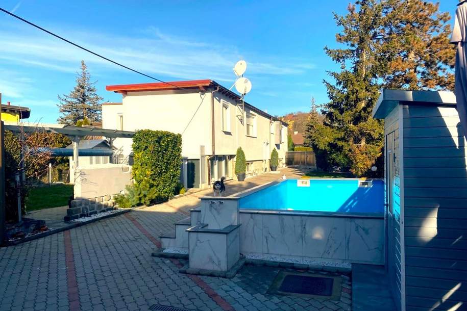"Ein-/Zweifamilienhaus, neu renoviert, mit 2 Wohnungen (je 120m²) und Pool!", Haus-kauf, 599.000,€, 2560 Baden