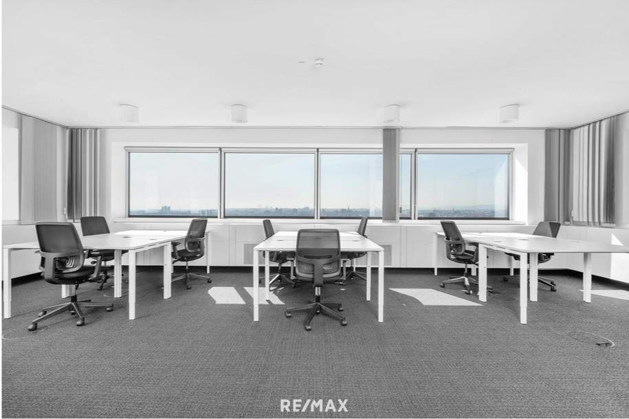 Millennium-Tower: provisionsfreie Büros 15-300m², Gewerbeobjekt-miete, 1200 Wien 20., Brigittenau