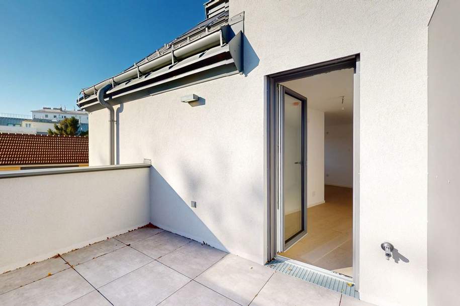 Sonnige 3-Zimmer-Terrassenwohnung in grüner Oase nahe der Donau! ERSTBEZUG!, Wohnung-kauf, 429.900,€, 1220 Wien 22., Donaustadt