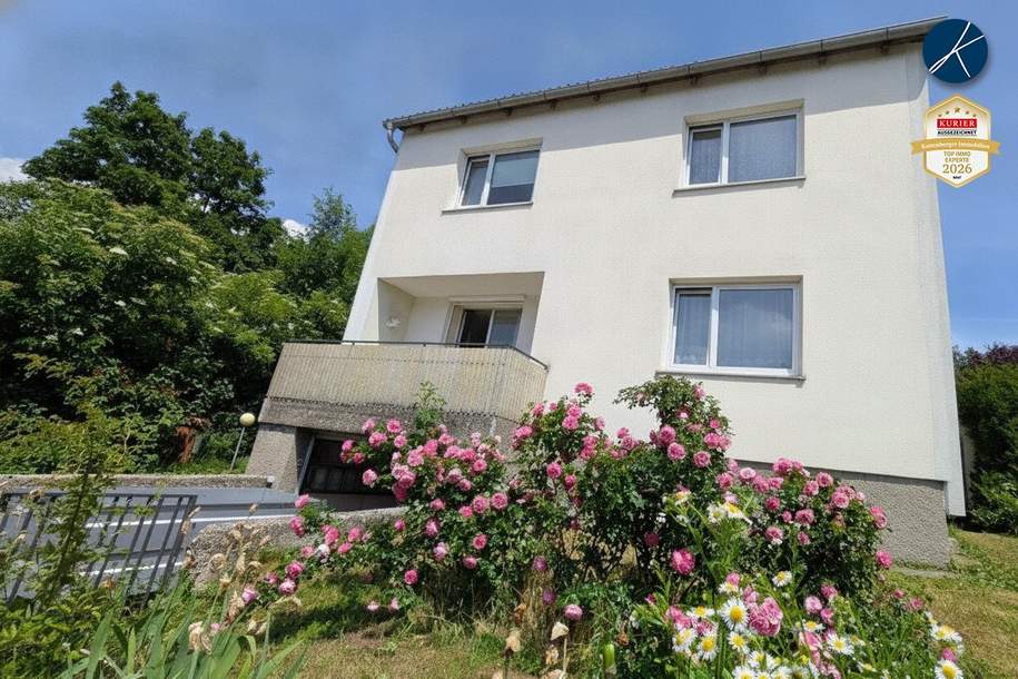 ideale Lage in Hollabrunn: 5 Zimmer, 111m², großer Garten, Balkon, Terrasse und Garage, Haus-kauf, 330.000,€, 2020 Hollabrunn