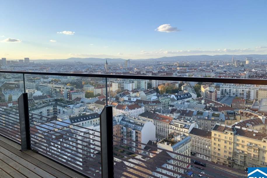 Rooftop-Pool! Wunderschöne 2-Zimmerwohnung mit einzigartigem Ausblick im Triiiple!, Wohnung-miete, 1.299,00,€, 1030 Wien 3., Landstraße