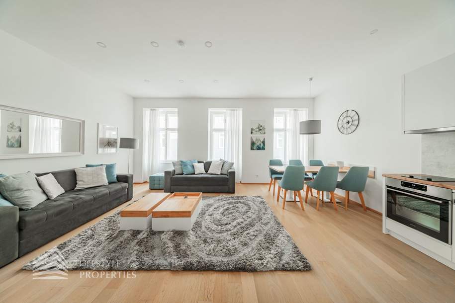 Exklusive 3-Zimmer-Eigentumswohnung mit Terrasse in ruhiger, zentraler Lage in Wien, Wohnung-kauf, 850.000,€, 1050 Wien 5., Margareten