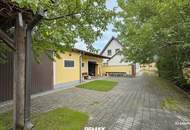 Großzügige Liegenschaft auf ca. 1.550 m² Grund, Wohnhaus, 2 Lagerhallen, große Garage