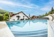 Uneinsehbares Gartenparadies mit Waldblick! Salzwasserpool beheizt. Weitere Extras warten auf Sie!