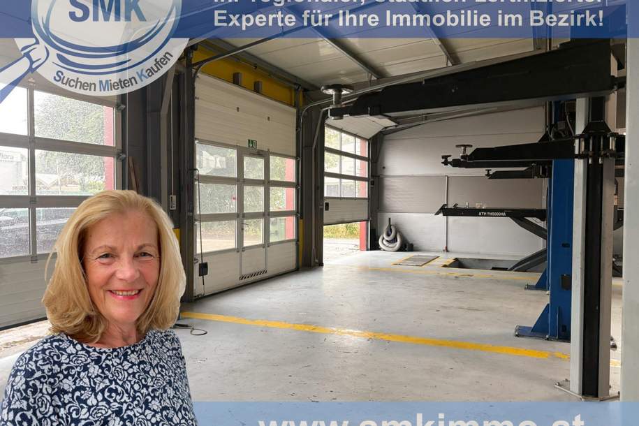 GENEHMIGTE KFZ-WERKSTATT – MIT VORPLATZ!, Gewerbeobjekt-miete, 4.200,00,€, 1220 Wien 22., Donaustadt