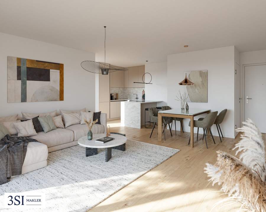 Die Symbiose: Nachhaltig und modern - 2-Zimmer Neubauwohnung in verkehrsberuhigter Lage