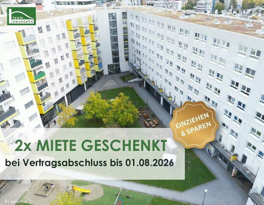 Zentral & modern - Kompakte 2-Zimmer-Wohnung mit großzügiger Freifläche!
